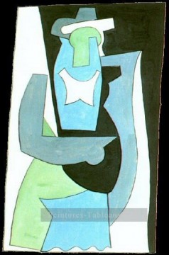 Femme Sitting 3 1908 cubist Pablo Picasso Peinture à l'huile